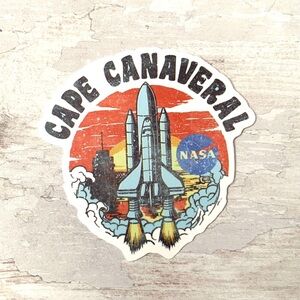NASA Cape Canaveral Collectible 2in Sticker Space Rocket Ship Spaceships NEW